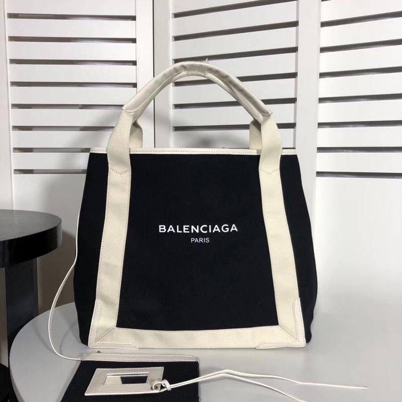 Balenciaga Bags 339935 medium canvas with black white edge